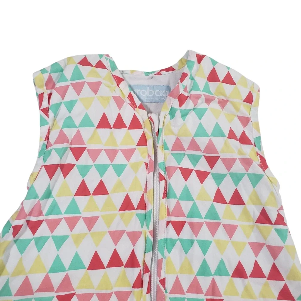 Grobag‎ Sleep Sack Unisex Multicolor 6-18 Months Geometric Cotton Full Zip 32